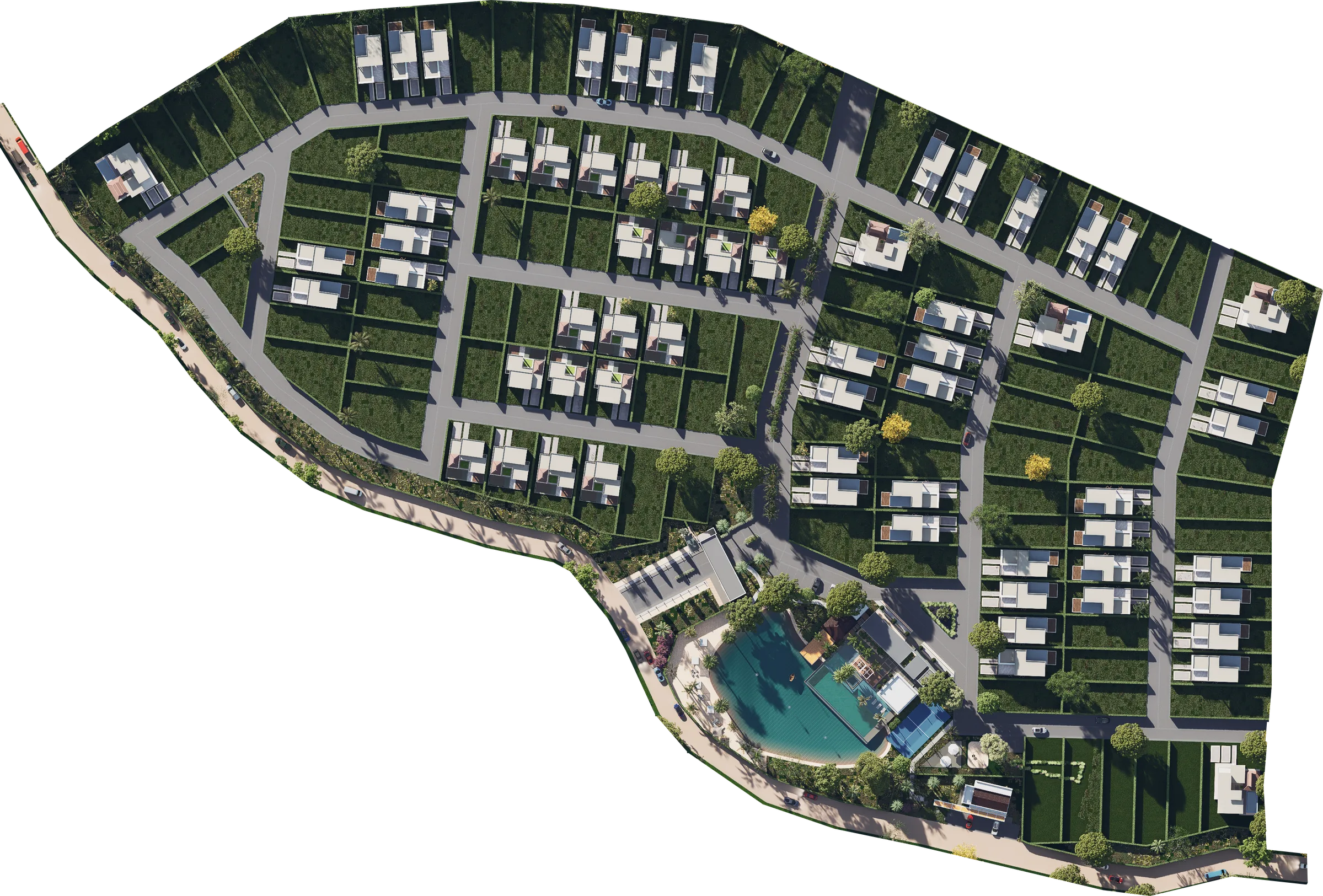 Plano de lotes de Baruch Villages