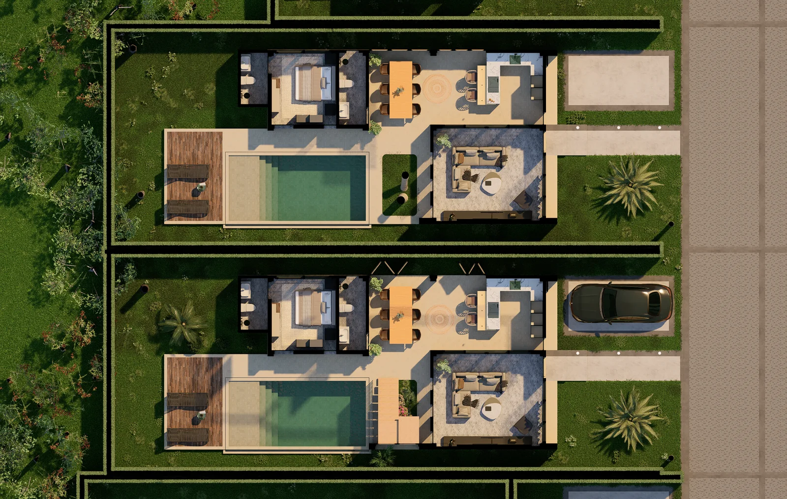 Villa tipo 1 · Planta 1