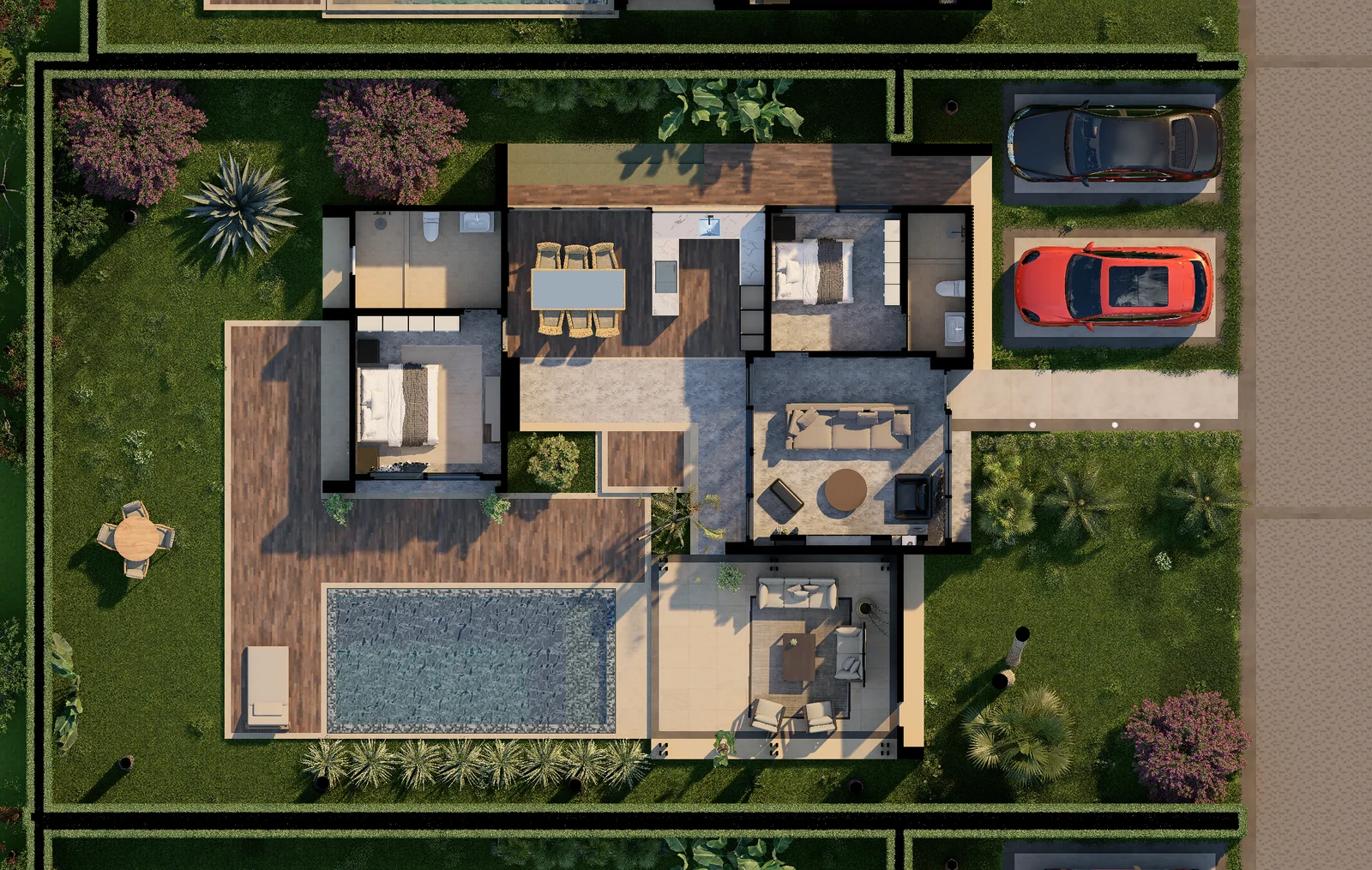 Villa tipo 3 · Planta