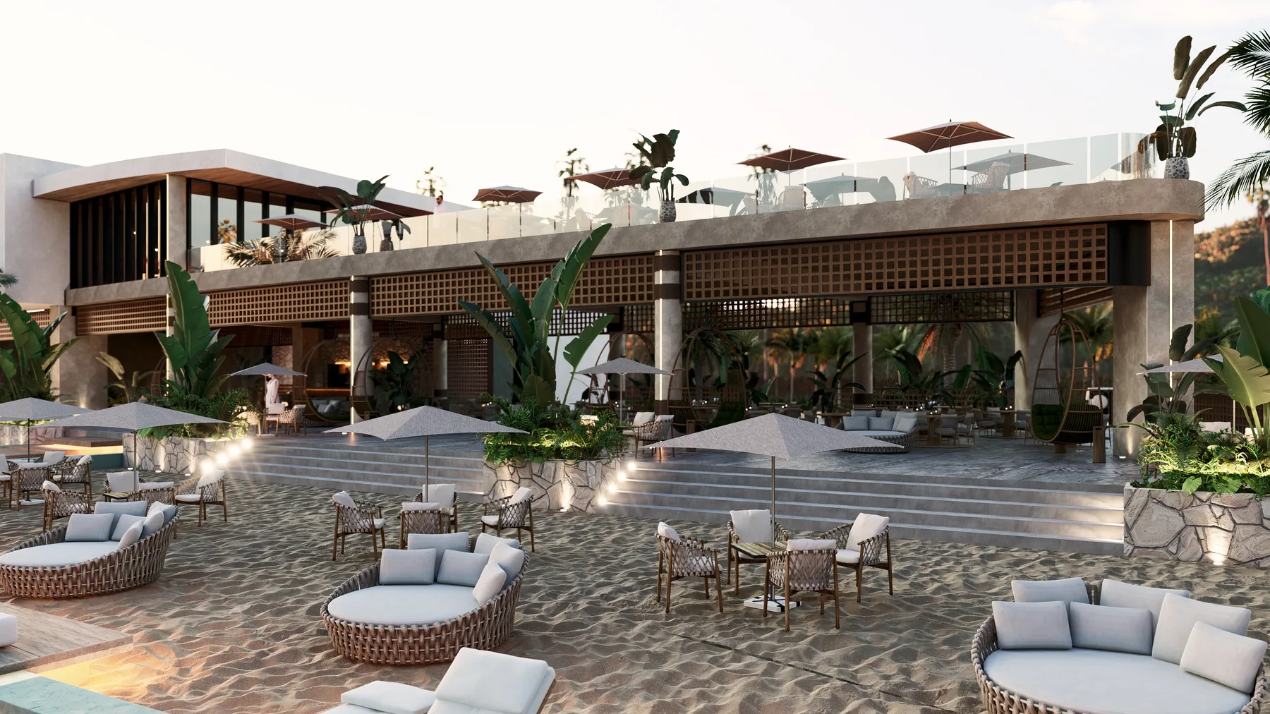 Zona de playa · Szenza