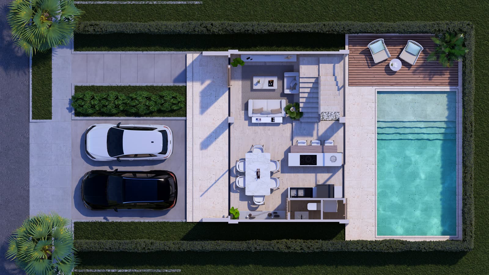 Villa tipo 1 · Planta 1