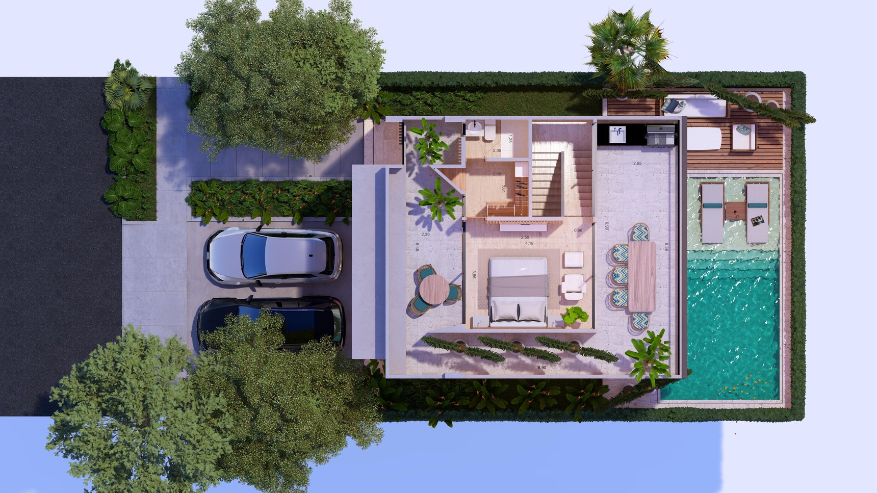 Villa tipo 2 · Planta 3